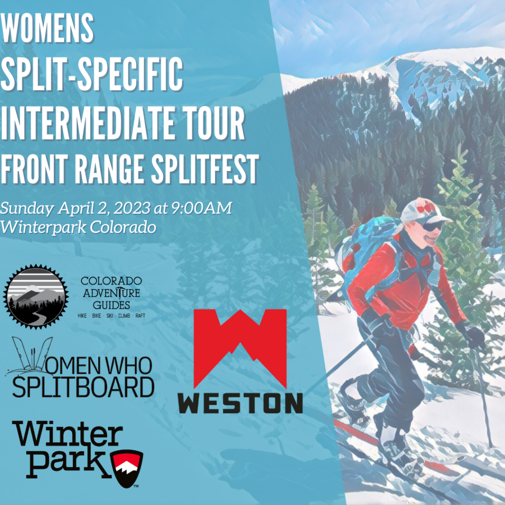 women's specific splitboard tour front range splitfest