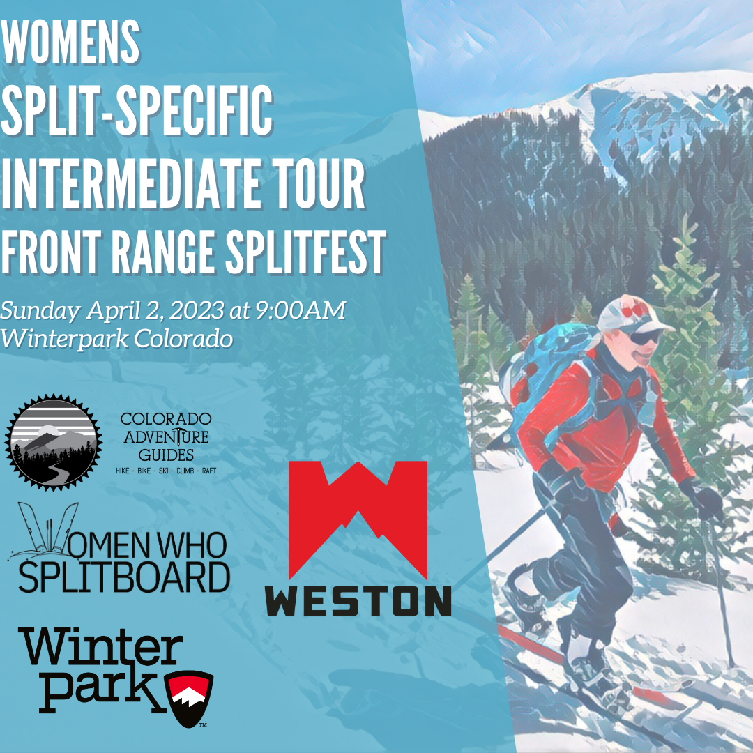 women's specific splitboard tour front range splitfest